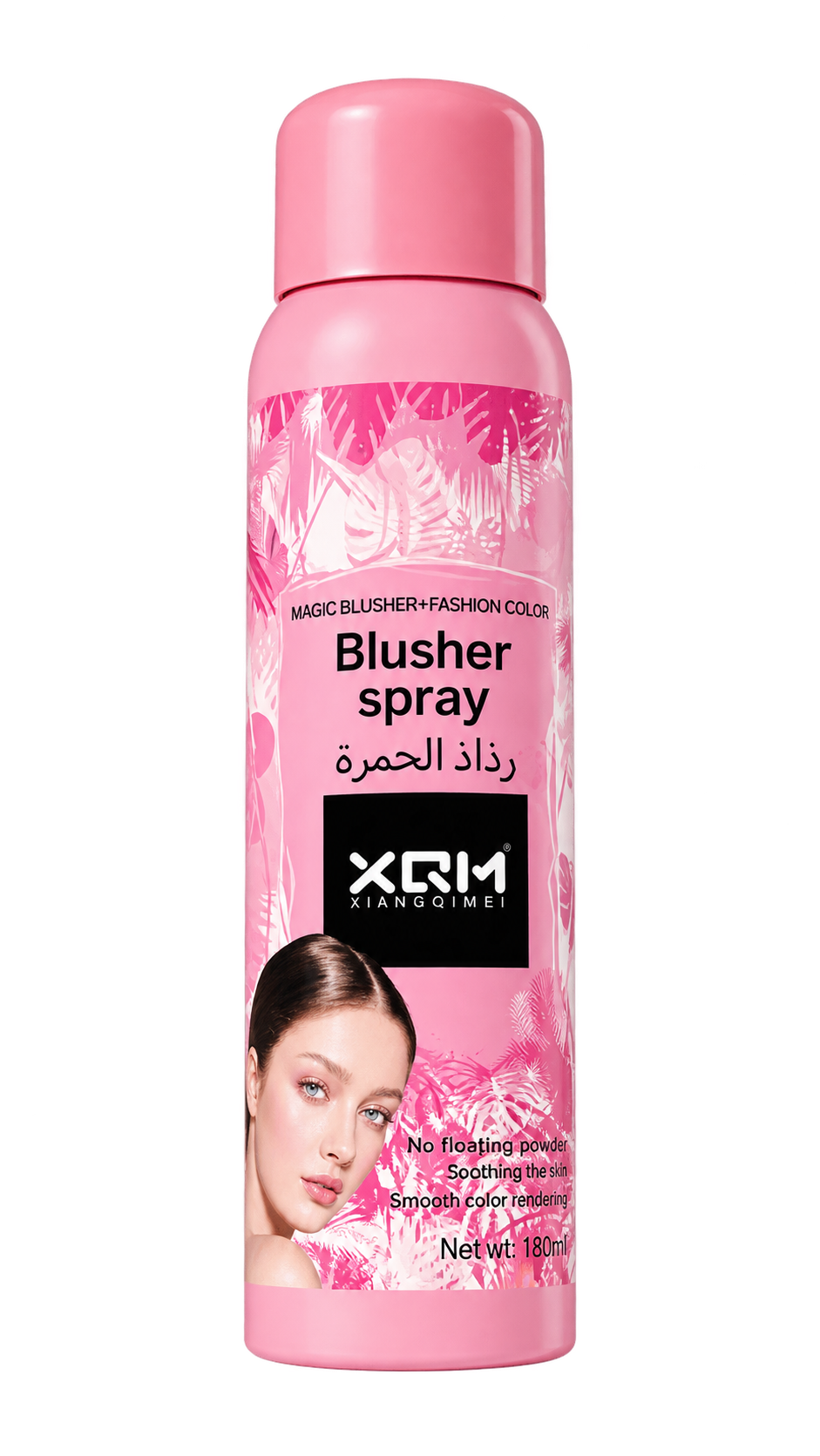 اسپری رژگونه XQM تکی روی زمینه سفید